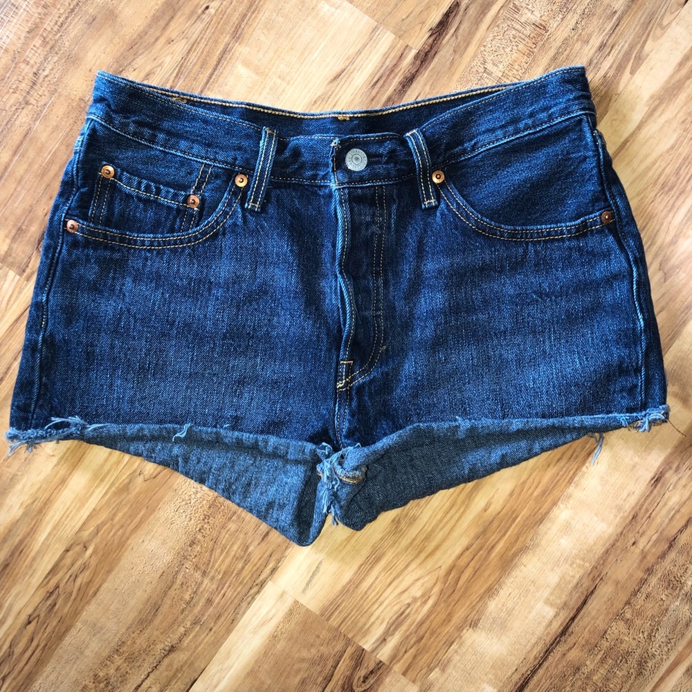 Denim Distressed Shorts